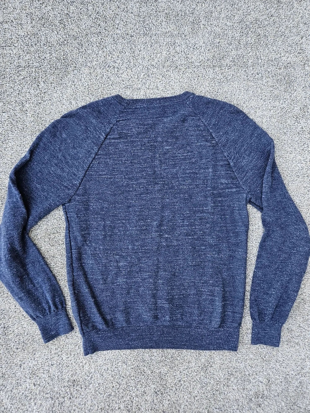J. Crew Men’s Crewneck Sweater Navy Blue Long Sleeve Shirt Size Medium